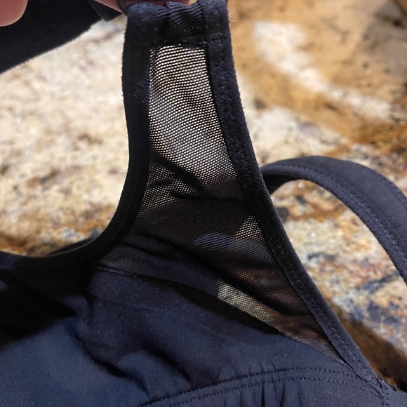 Nike Black WIREFREE Racerback Sports Bra 38C Mesh Breathable DRI-FIT Excellent - Picture 6 of 7